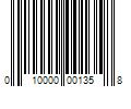 Barcode Image for UPC code 010000001358