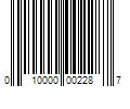 Barcode Image for UPC code 010000002287