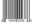 Barcode Image for UPC code 010000002386