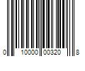 Barcode Image for UPC code 010000003208