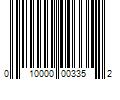 Barcode Image for UPC code 010000003352