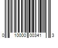 Barcode Image for UPC code 010000003413