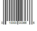 Barcode Image for UPC code 010000003666