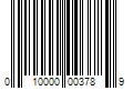 Barcode Image for UPC code 010000003789