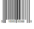 Barcode Image for UPC code 010000003888