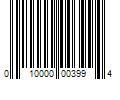 Barcode Image for UPC code 010000003994