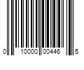 Barcode Image for UPC code 010000004465