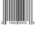 Barcode Image for UPC code 010000004786