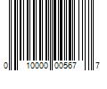 Barcode Image for UPC code 010000005677