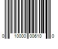 Barcode Image for UPC code 010000006100