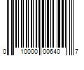 Barcode Image for UPC code 010000006407