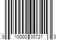 Barcode Image for UPC code 010000007213