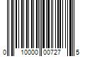 Barcode Image for UPC code 010000007275