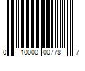 Barcode Image for UPC code 010000007787