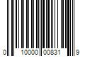 Barcode Image for UPC code 010000008319