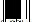 Barcode Image for UPC code 010000008418