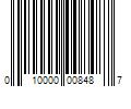 Barcode Image for UPC code 010000008487