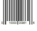 Barcode Image for UPC code 010000008616