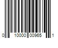 Barcode Image for UPC code 010000009651