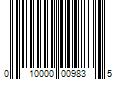 Barcode Image for UPC code 010000009835