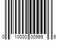 Barcode Image for UPC code 010000009996