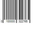 Barcode Image for UPC code 0100000322765