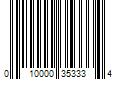 Barcode Image for UPC code 010000353334