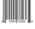 Barcode Image for UPC code 010004780365