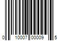 Barcode Image for UPC code 010007000095