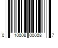 Barcode Image for UPC code 010008000087