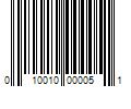 Barcode Image for UPC code 010010000051