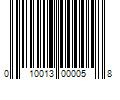 Barcode Image for UPC code 010013000058