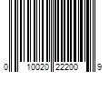 Barcode Image for UPC code 010020222009