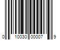 Barcode Image for UPC code 010030000079