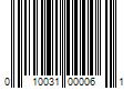 Barcode Image for UPC code 010031000061