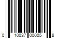 Barcode Image for UPC code 010037000058