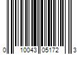 Barcode Image for UPC code 010043051723