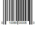 Barcode Image for UPC code 010059000050