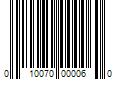 Barcode Image for UPC code 010070000060