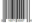 Barcode Image for UPC code 010071000076