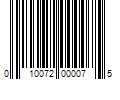 Barcode Image for UPC code 010072000075