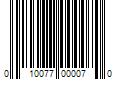 Barcode Image for UPC code 010077000070