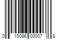 Barcode Image for UPC code 010086000078