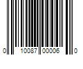 Barcode Image for UPC code 010087000060