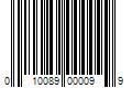 Barcode Image for UPC code 010089000099