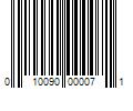 Barcode Image for UPC code 010090000071