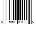 Barcode Image for UPC code 010100000015