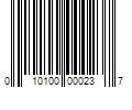 Barcode Image for UPC code 010100000237