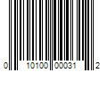 Barcode Image for UPC code 010100000312