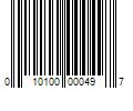 Barcode Image for UPC code 010100000497